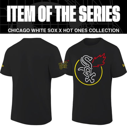 Chicago White Sox x First We Feast x Hot Ones Limited Black Tee