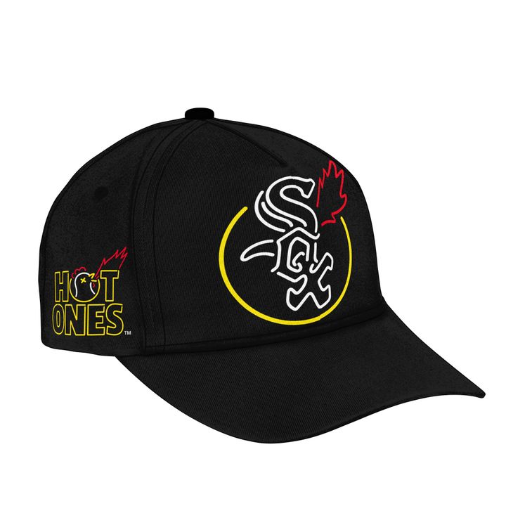 Chicago White Sox x First We Feast x Hot Ones Limited Black Tee