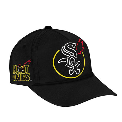 Chicago White Sox x First We Feast x Hot Ones Limited Black Tee