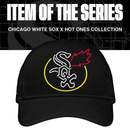 Chicago White Sox x First We Feast x Hot Ones Limited Black Tee