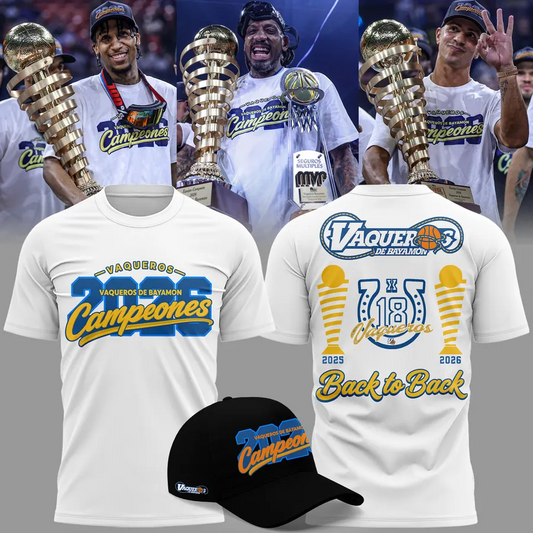 Limited Edition Vaqueros de Bayamón 2026 – Camiseta Conmemorativa de Campeones Shirt