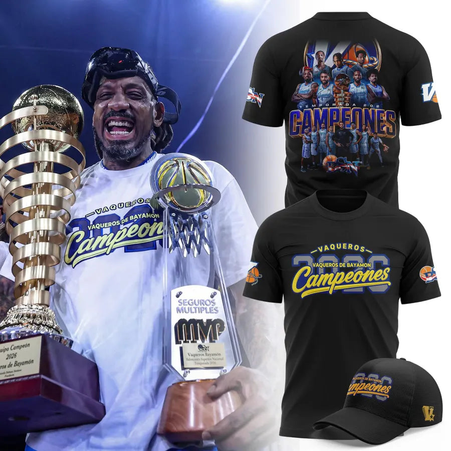 Limited Edition Vaqueros de Bayamón 2026 – Camiseta Conmemorativa de Campeones Shirt