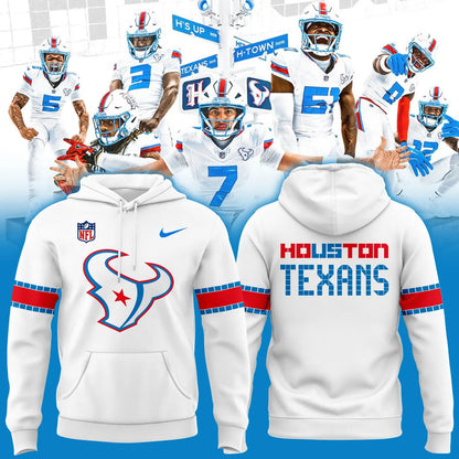 Houston Texans Rivalries By the H. For the H. 2026 Hoodie - White