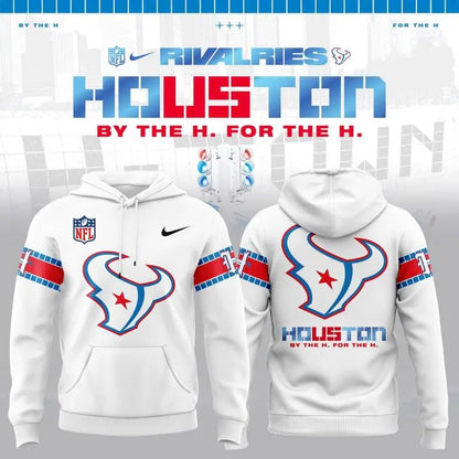 Houston Texans Rivalries By the H. For the H. 2026 Hoodie - White