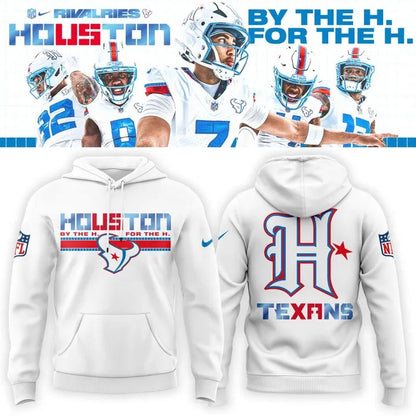 Houston Texans Rivalries By the H. For the H. 2026 Hoodie - White