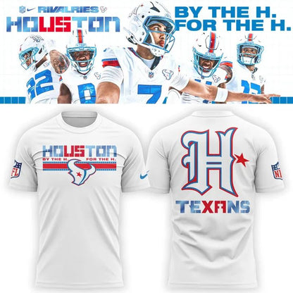Houston Texans Rivalries By the H. For the H. 2026 T-shirt / White