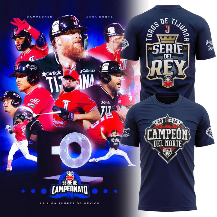 Playera De Béisbol Toros De Tijuana Azul Marino Serie Final LMB 2026