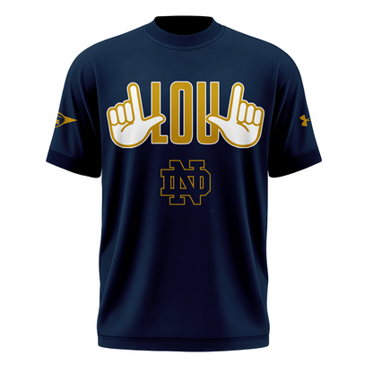 Legend Lou Holtz Notre Dame Fighting Irish Football T-shirt