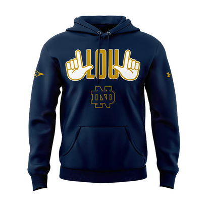 Legend Lou Holtz Notre Dame Fighting Irish Football Hoodie
