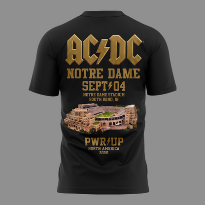 AC/DC Exclusive South Bend Event Shirt - Power Up Tour 2026 T-Shirt