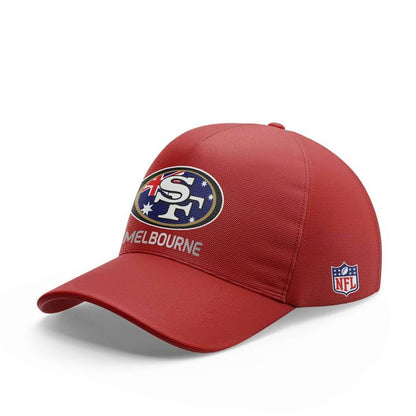 San Francisco 49ers 2026 Melbourne Game Scarlet Red Hoodie - Niners vs Rams Australia Season Kickoff Fan Gear