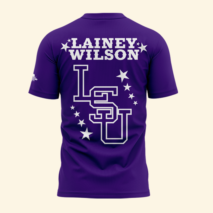 Limited Edition LSU Football x Lainey Wilson White T-Shirt 2026