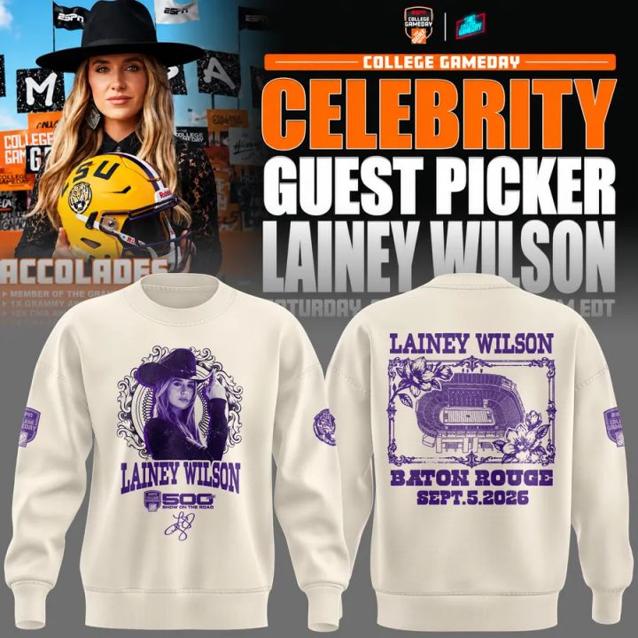 Limited Edition Lainey Wilson College GameDay Sweatshirt 2026