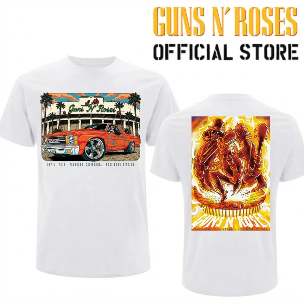 Guns N’ Roses The Jungle Rose Bowl Stadium Pasadena CA 2026 Tour T-Shirt