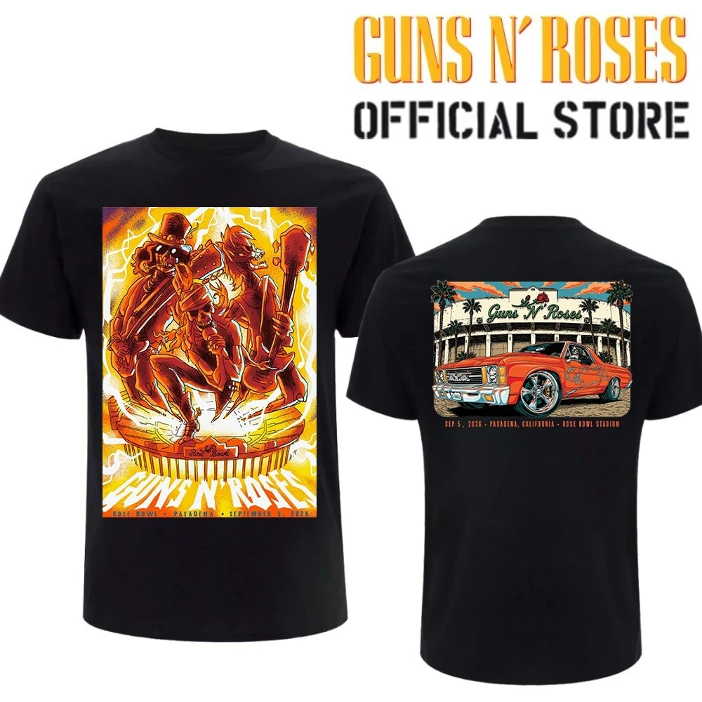 Guns N’ Roses The Jungle Rose Bowl Stadium Pasadena CA 2026 Tour T-Shirt