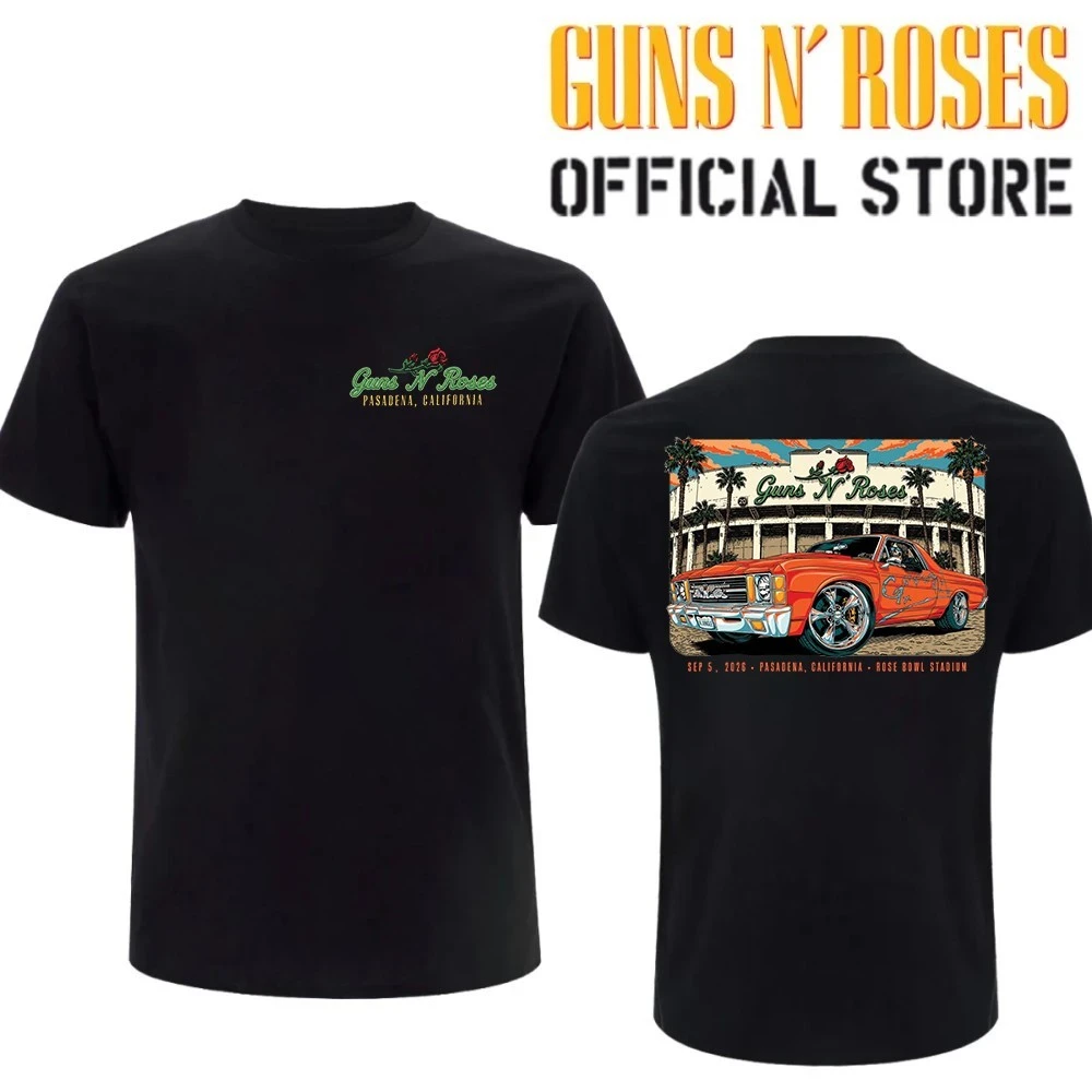 Guns N’ Roses The Jungle Rose Bowl Stadium Pasadena CA 2026 Tour T-Shirt