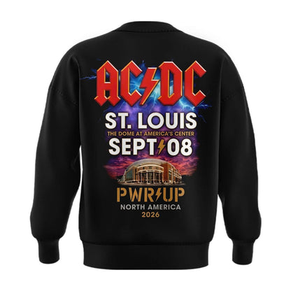 AC/DC PWR UP Tour – St. Louis 2026 Sweatshirt