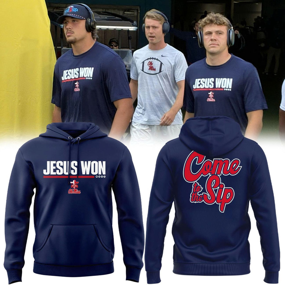 Special 2026 Jesus Won Ole Miss Football Hoodie