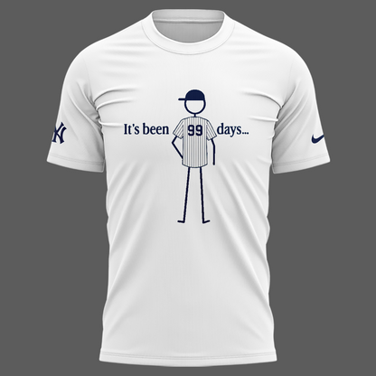 Special New Aaron Judge #99 White Tshirt - Welcome Back