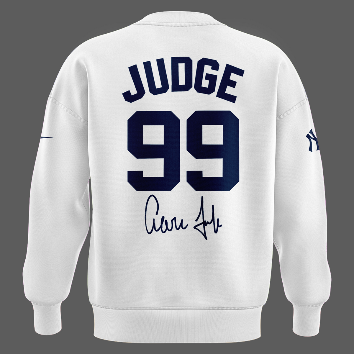 Special New Aaron Judge #99 White Sweat - Welcome Back