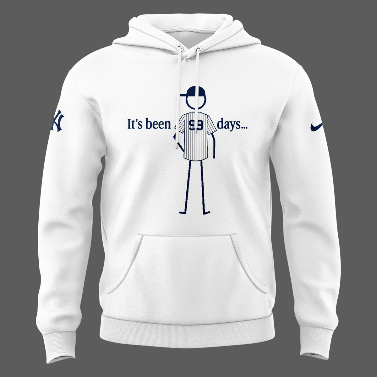 Special New Aaron Judge #99 White Hoodie - Welcome Back