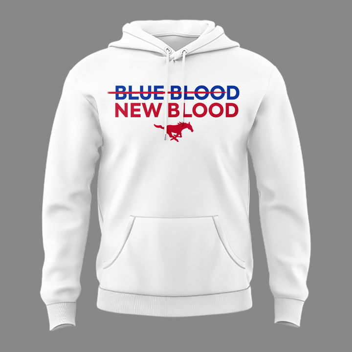 SMU football BLUE BLOOD NEW BLOOD 2026 Hoodie