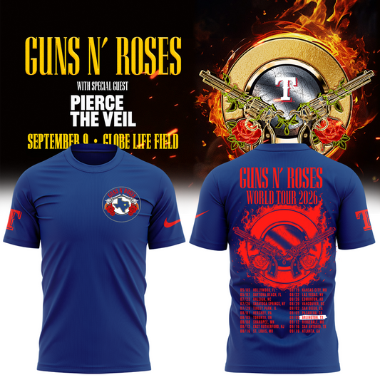 GN’R x Texas Rangers Globe Life Field 2026 Tour T-Shirt_002