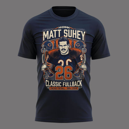 006. Limited Edition Matt Suhey - Chicago Bears Always and Forever - Thank You For Your Memories T-Shirt