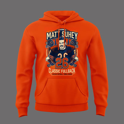 018. Special Orange Hoodie Matt Suhey - Chicago Bears Always and Forever - Thank You For Your Memories Hoodie