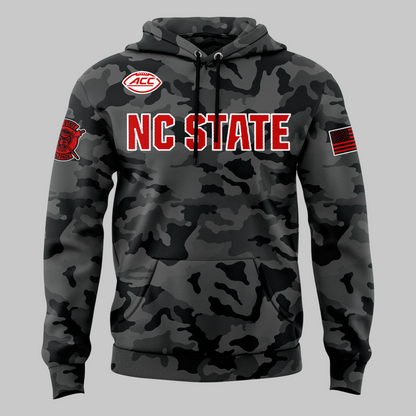 NCSU Football Black Camo 2026 Hoodie