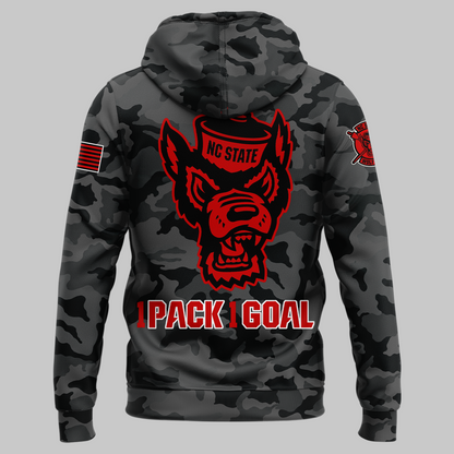 NCSU Football Black Camo 2026 Hoodie