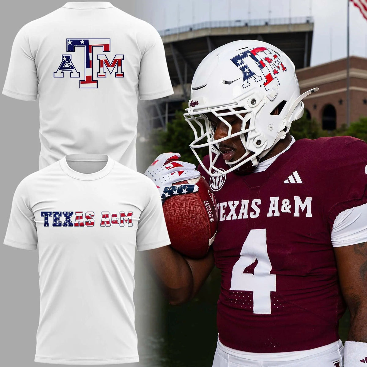 Limited Edition Texas A&M Football "Salute to Service" 2026 T-shirt
