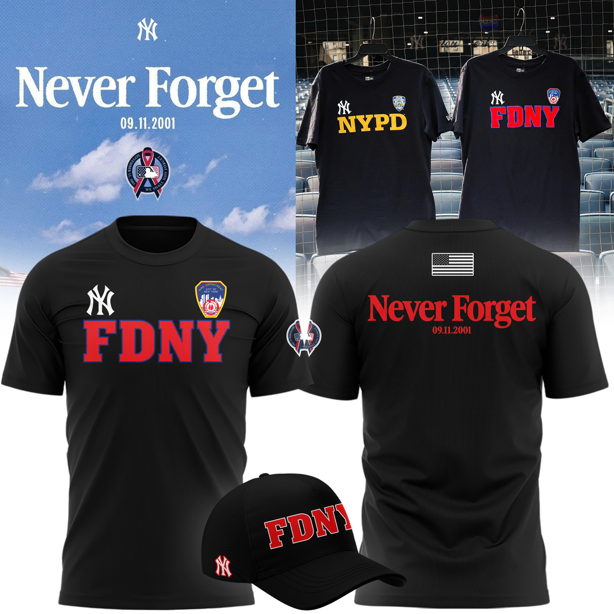 New York Yankees x NYPD T-shirt
