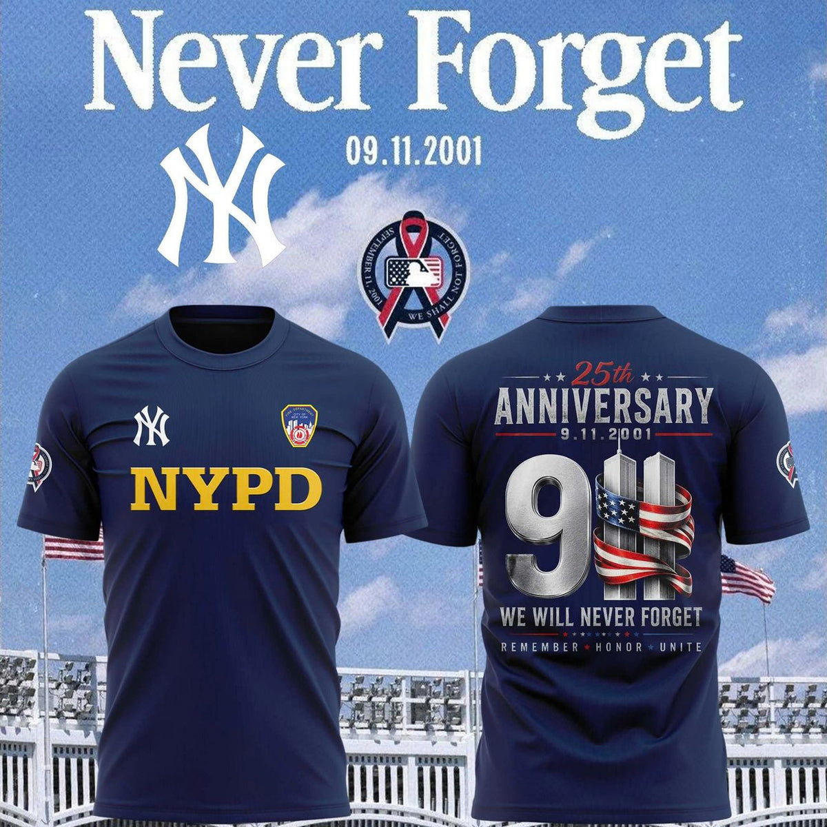 New York Yankees x NYPD T-shirt