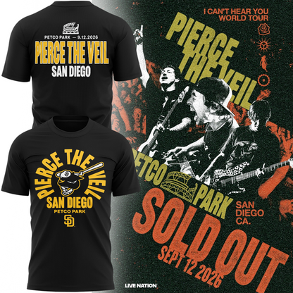 Pierce The Veil x San Diego Padres T-shirt