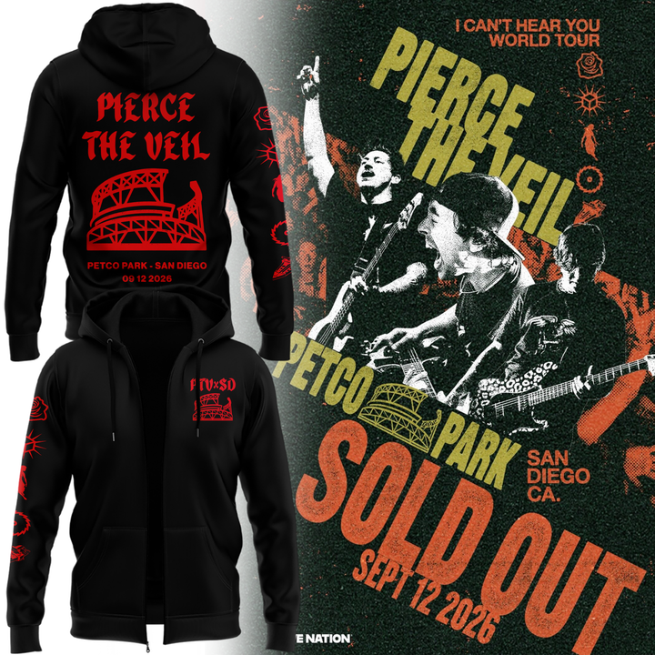 Pierce The Veil x Petco Park 2026 ZIP HOODIE