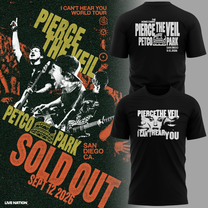 Pierce The Veil x San Diego Padres T-shirt