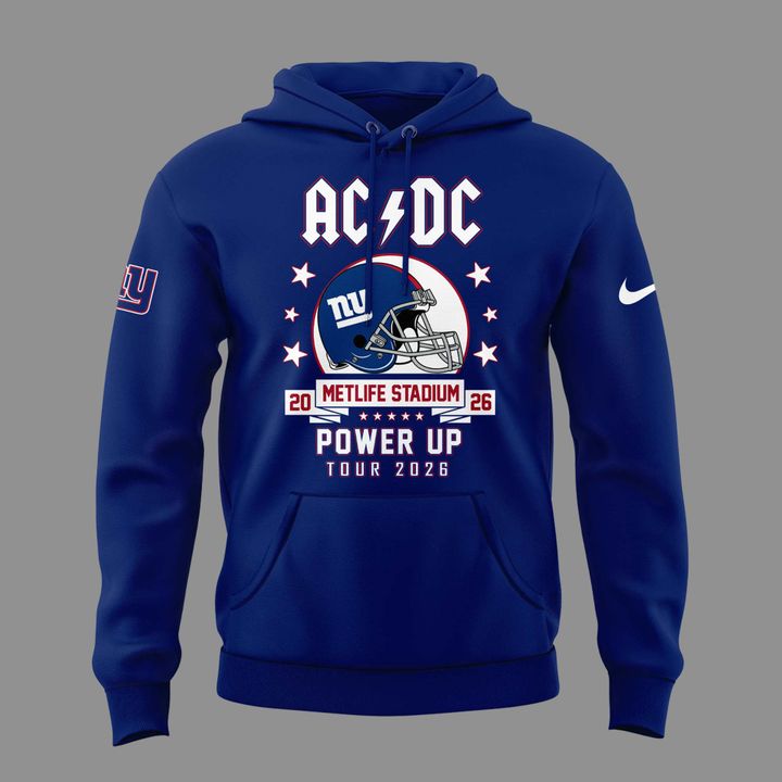 Limited Edition AC/DC x New York Giants - POWER UP TOUR 2026 Hoodie