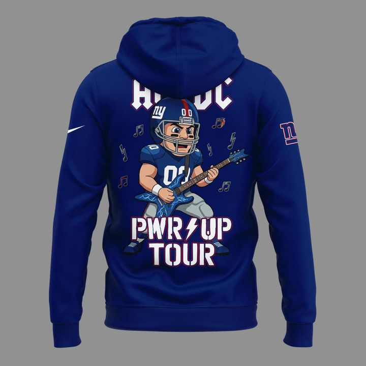 Special AC/DC x New York Giants - POWER UP TOUR 2026 Hoodie