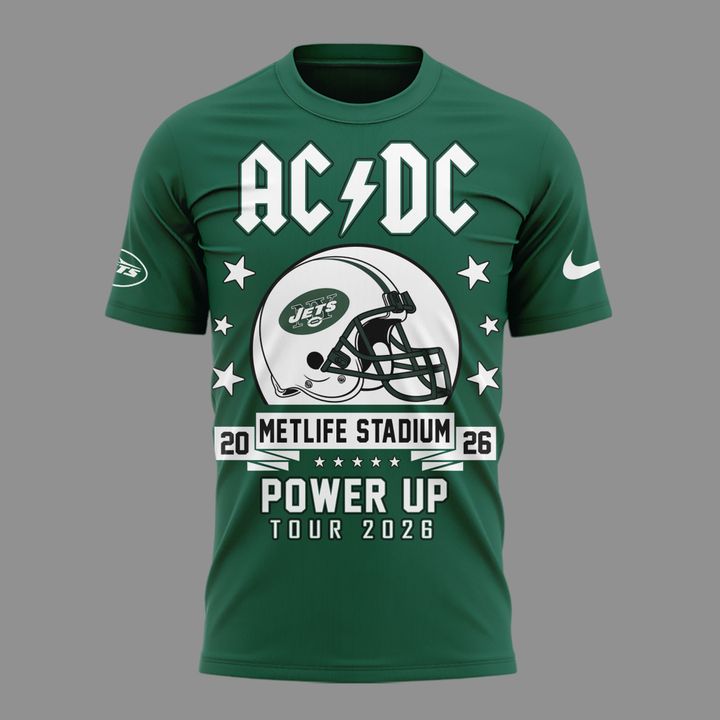 AC/DC x New York Jets - POWER UP TOUR 2026 T-Shirt
