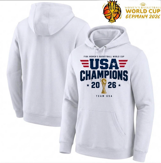 Champion USA - FIBA Womens Basketball World Cup USA Champions 2026 Team USA Hoodie