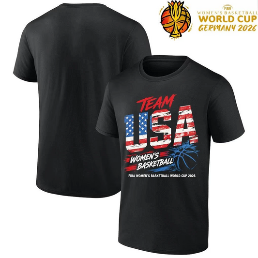 Team USA Womens Basketball FIBA World Cup 2026 Flag Graphic Shirt T-Shirt