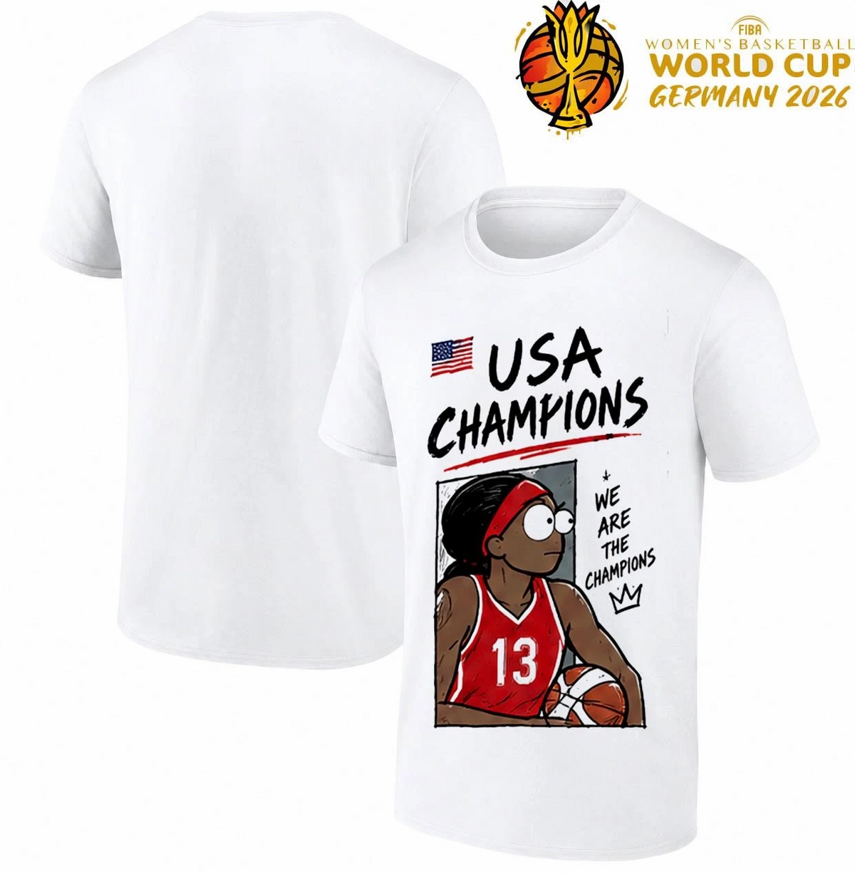 USA Basketball One Team One Goal One Nation FIBA Women’s Basketball World Cup T-Shirt