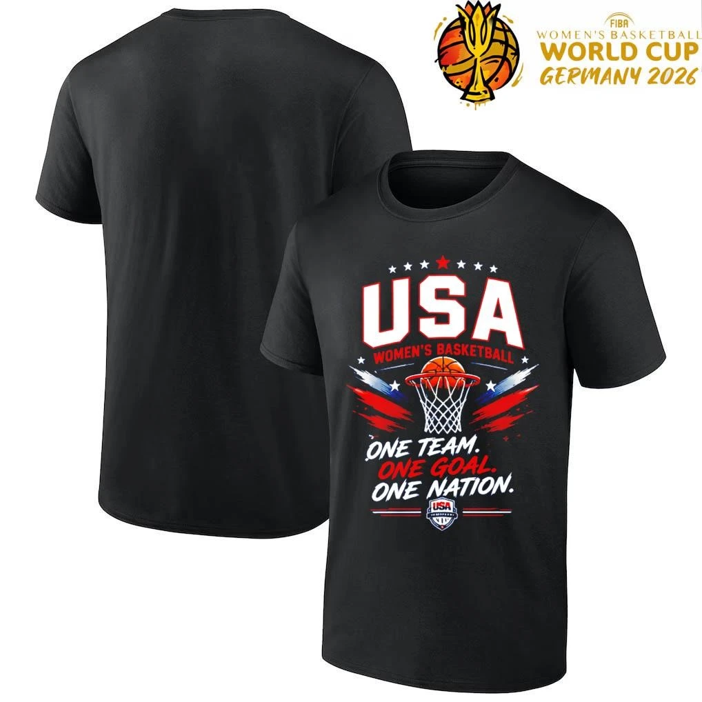 USA Basketball One Team One Goal One Nation FIBA Women’s Basketball World Cup T-Shirt