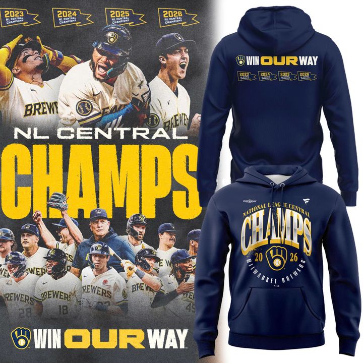 Milwaukee Brewers 2026 NL Central Division Champions Hoodie