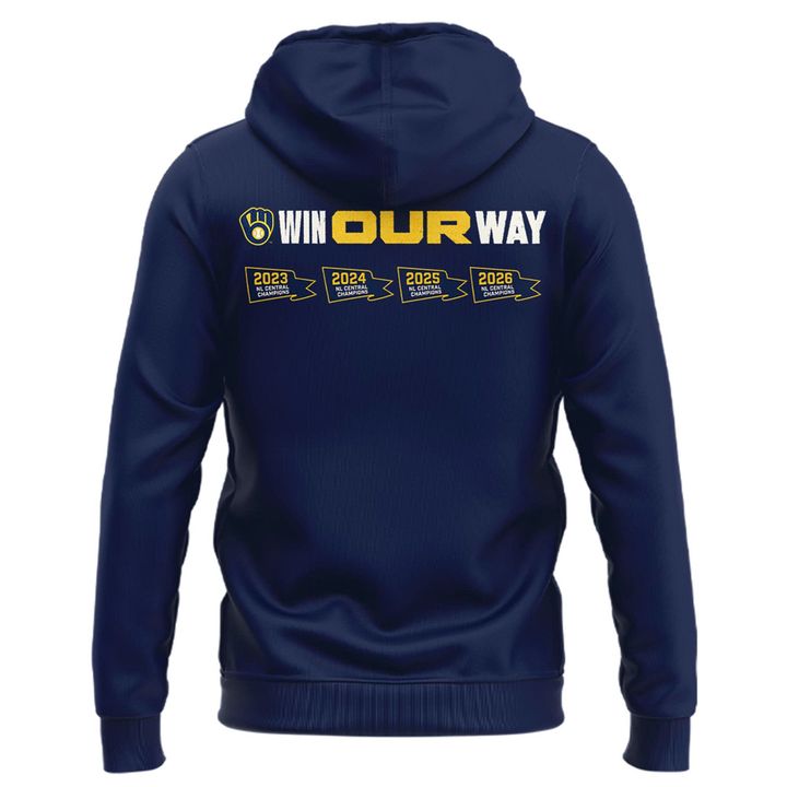 Milwaukee Brewers 2026 NL Central Division Champions Hoodie