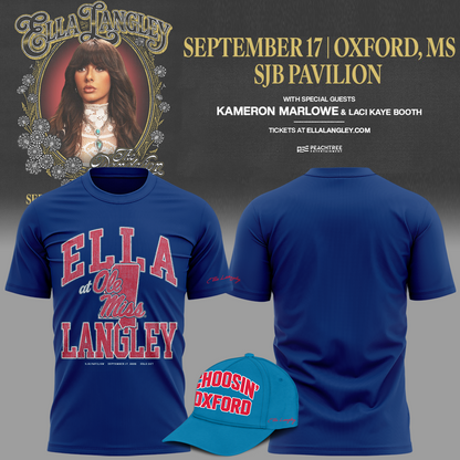 Ole Miss Rebels x Ella Langley-The Dandelion Tour 2026 T-shirt