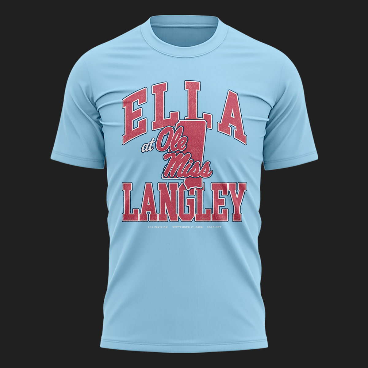 Ole Miss Rebels x Ella Langley-The Dandelion Tour 2026 T-shirt