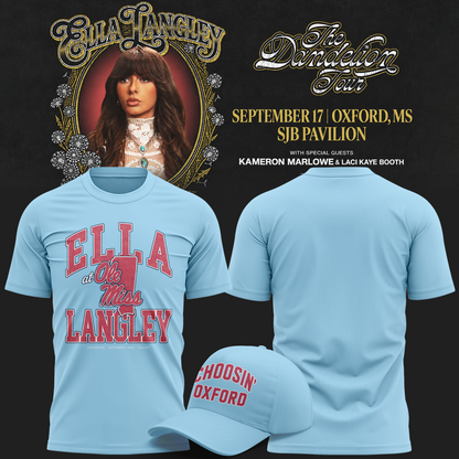 Ole Miss Rebels x Ella Langley-The Dandelion Tour 2026 T-shirt