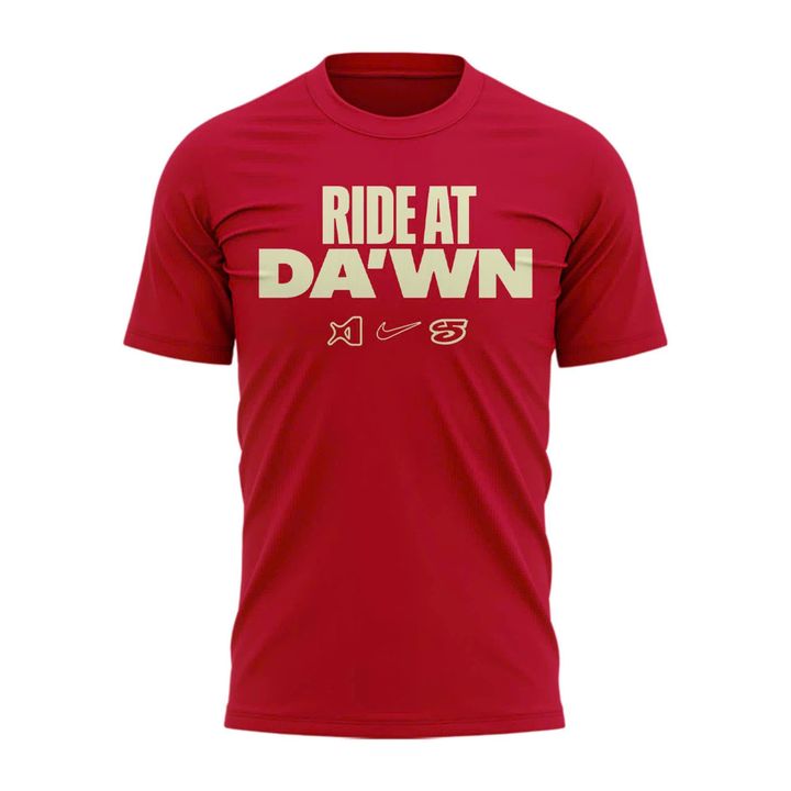 Limited Edition 2026 Las Vegas Aces A'ja's "Ride at Da'wn" T-Shirt Red